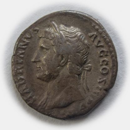 Roman Imperial, Hadrian, Silver Denarius, 128-130 AD - 'FORTUNAE REDVCI'