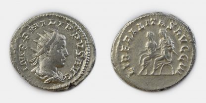 Roman Imperial, Philip II, Silver Antoninianus, Liberalitas - AD 247-249 - Image 3