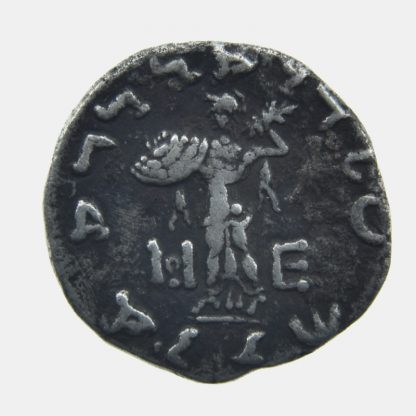 Indo-Greek Kingdom, Menander I 'Soter' Silver Drachm - c.155-130 BC - Image 2