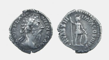 Roman Imperial, Marcus Aurelius, Silver Denarius - AD 179 - Image 3