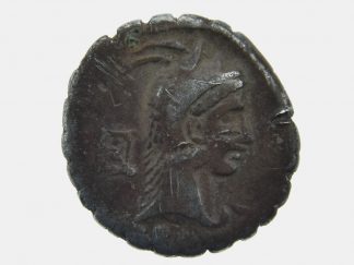 Helmingham Hoard - Roman Republic, L. Roscius Fabatus, Denarius Serratus