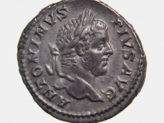 Roman Imperial, Caracalla, Silver Denarius, AD 208
