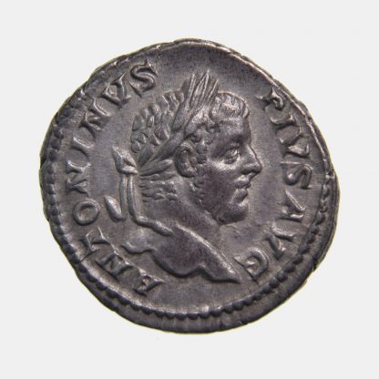 Roman Imperial, Caracalla, Silver Denarius, AD 208