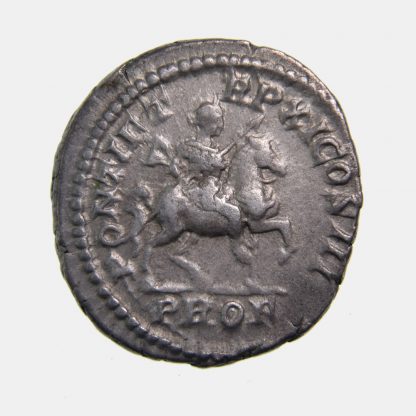 Roman Imperial, Caracalla, Silver Denarius, AD 208 - Image 2