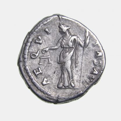 Roman Imperial, Hadrian, Silver Denarius, AD 131-138 - Aequitas Reverse - Image 2